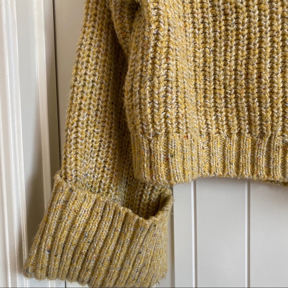Topshop chunky yellow sweater size 4 - 6 small - Picture 4 of 6